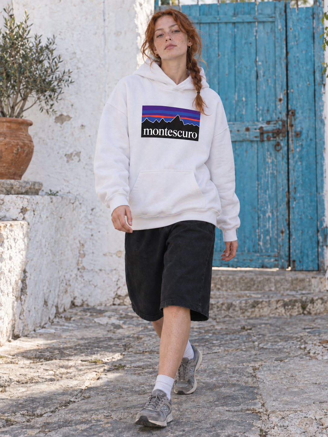Montescuro Felpa Oversize bianco
