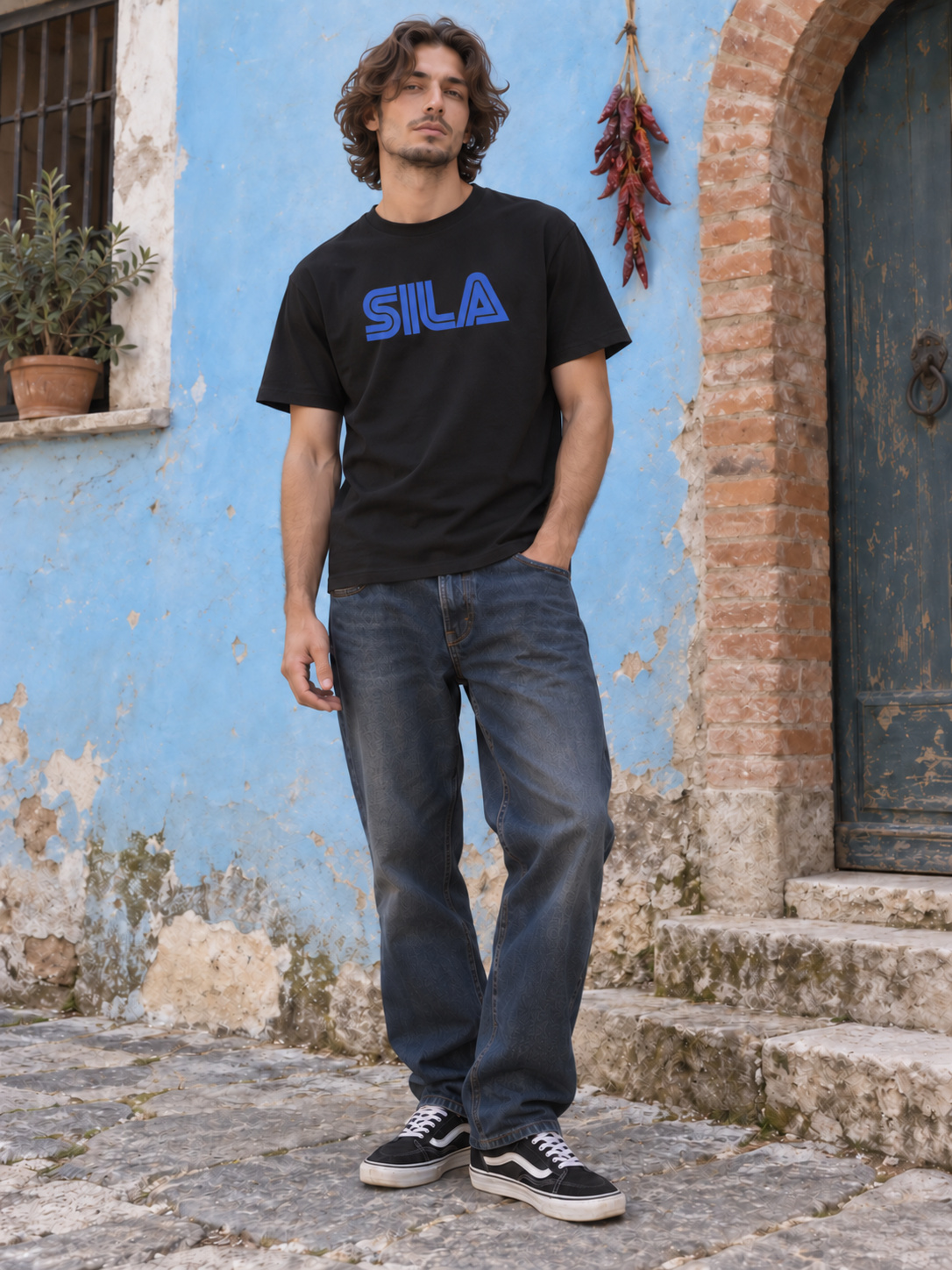 SILA / blu T-shirt Regular nero
