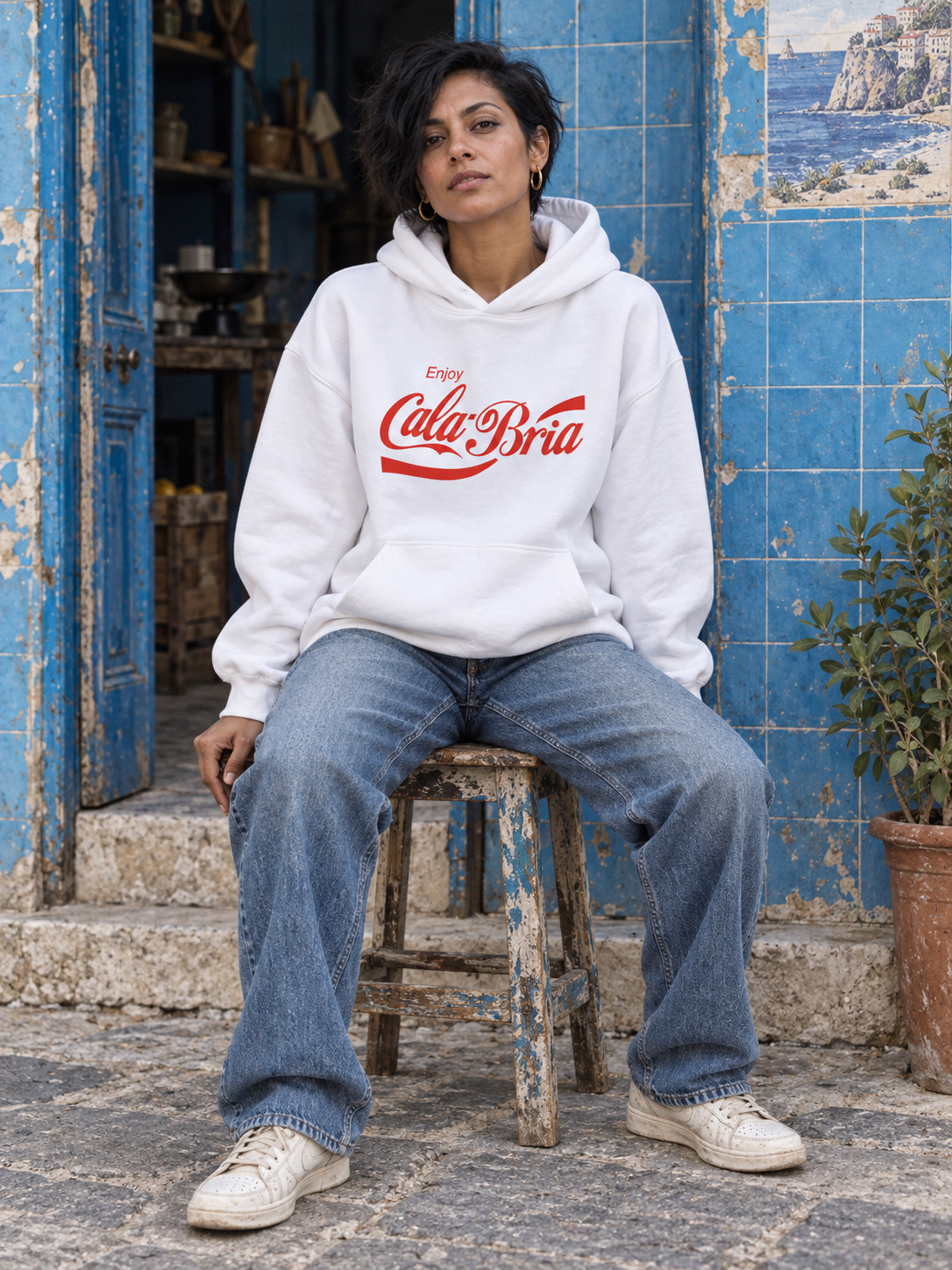 Cala Bria Felpa Oversize bianco