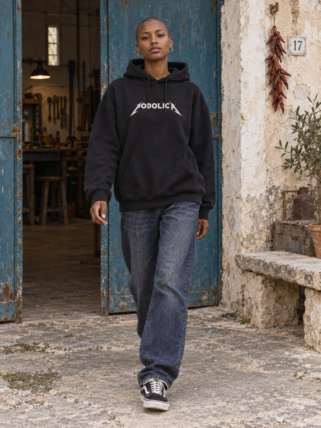 Podolica Felpa Oversize nero