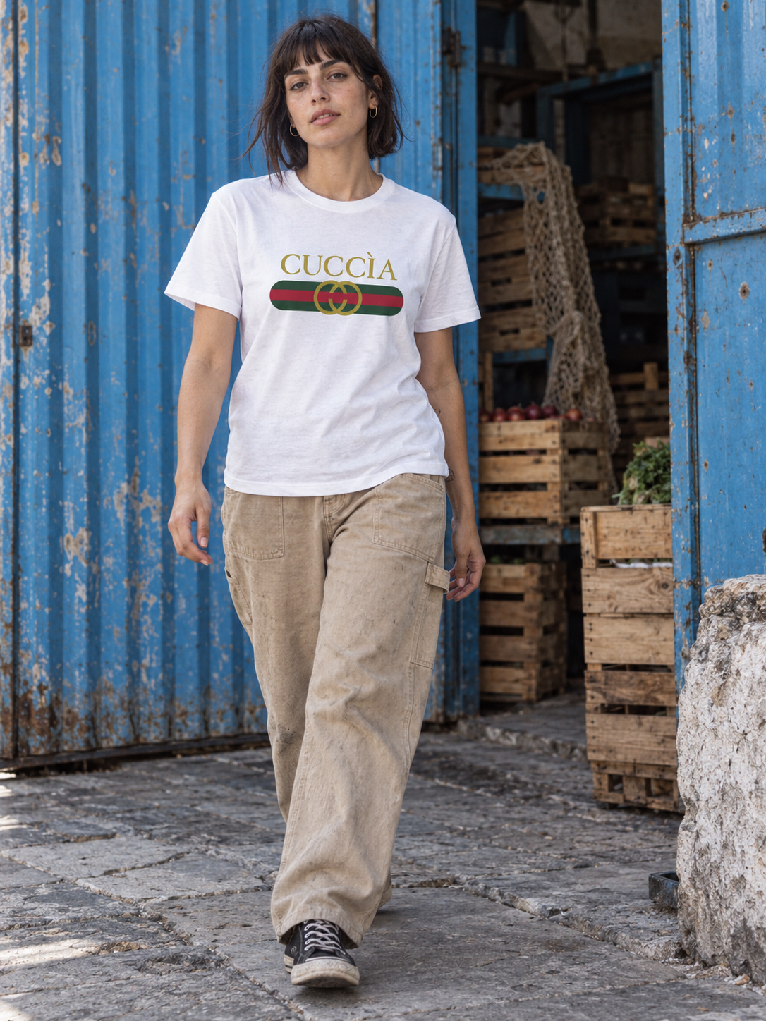 Cuccia T-shirt Regular bianco