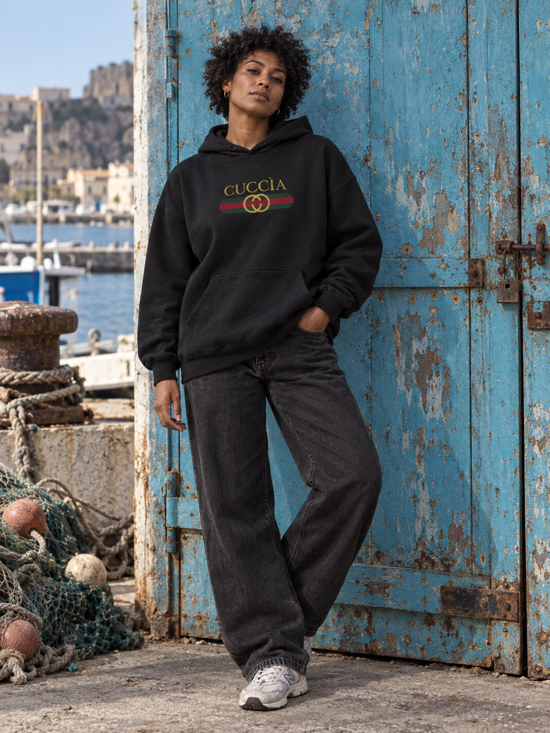 Cuccia Felpa Oversize nero