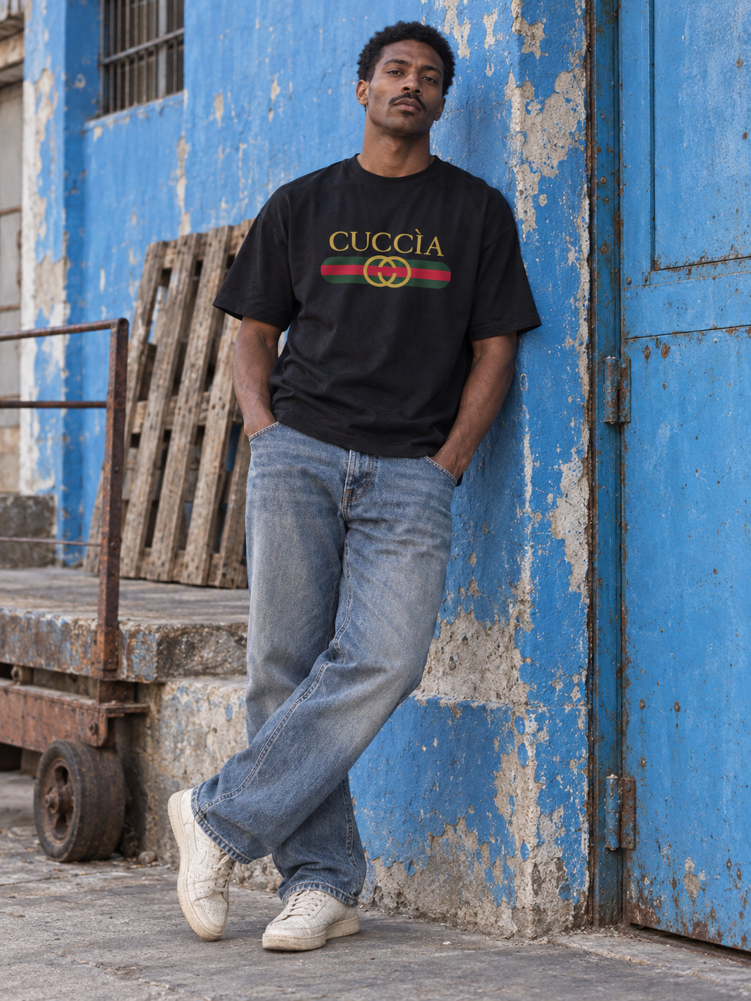 Cuccia T-shirt Oversize nero