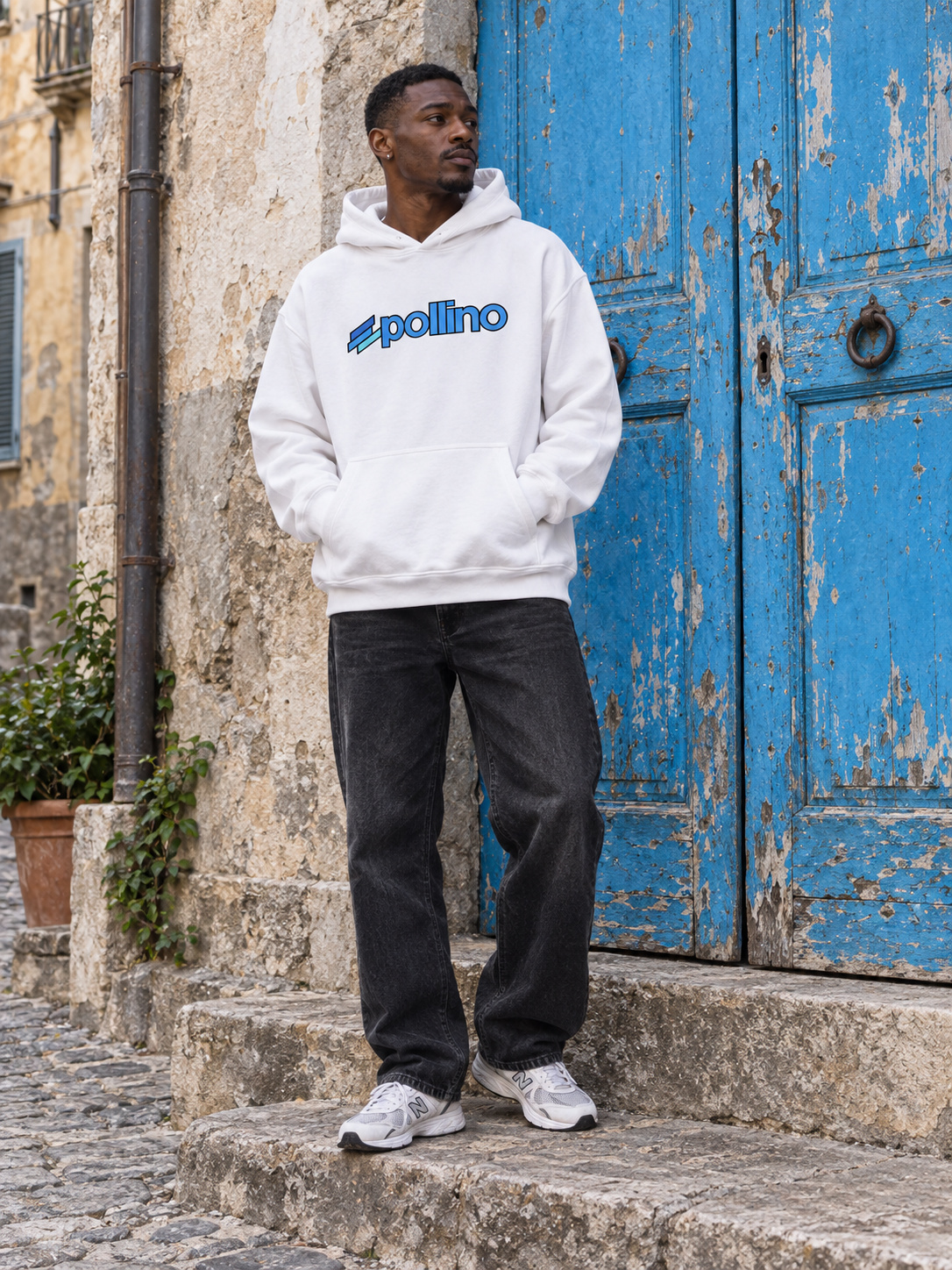 Pollino Felpa Oversize bianco