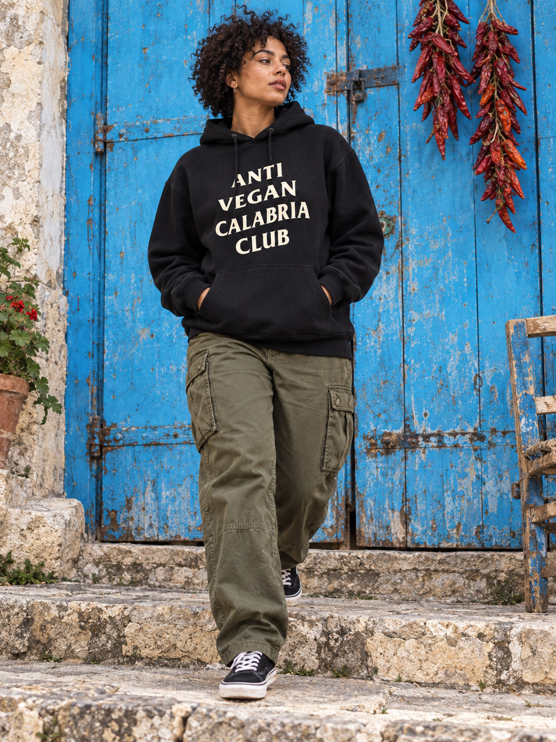Anti Vegan Calabria Club Felpa Regular nero