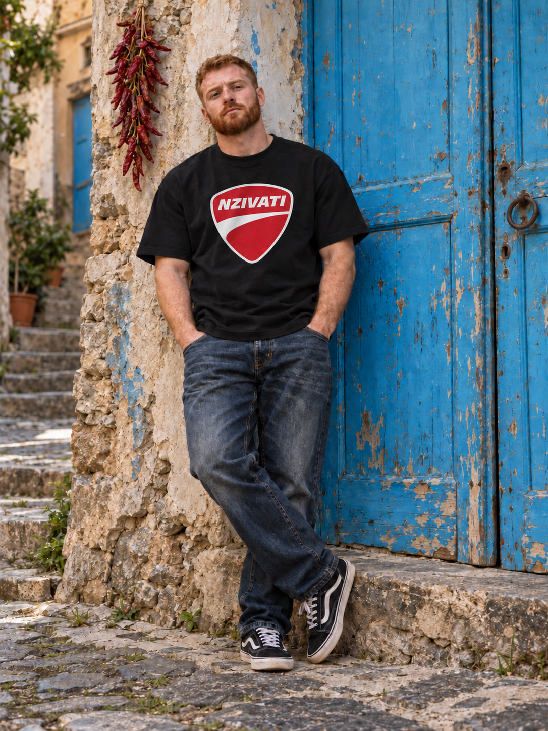 NZIVATI T-shirt Regular nero