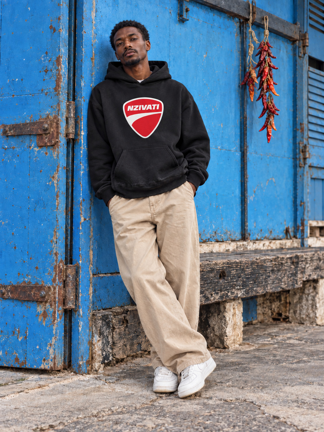 NZIVATI Felpa Oversize nero