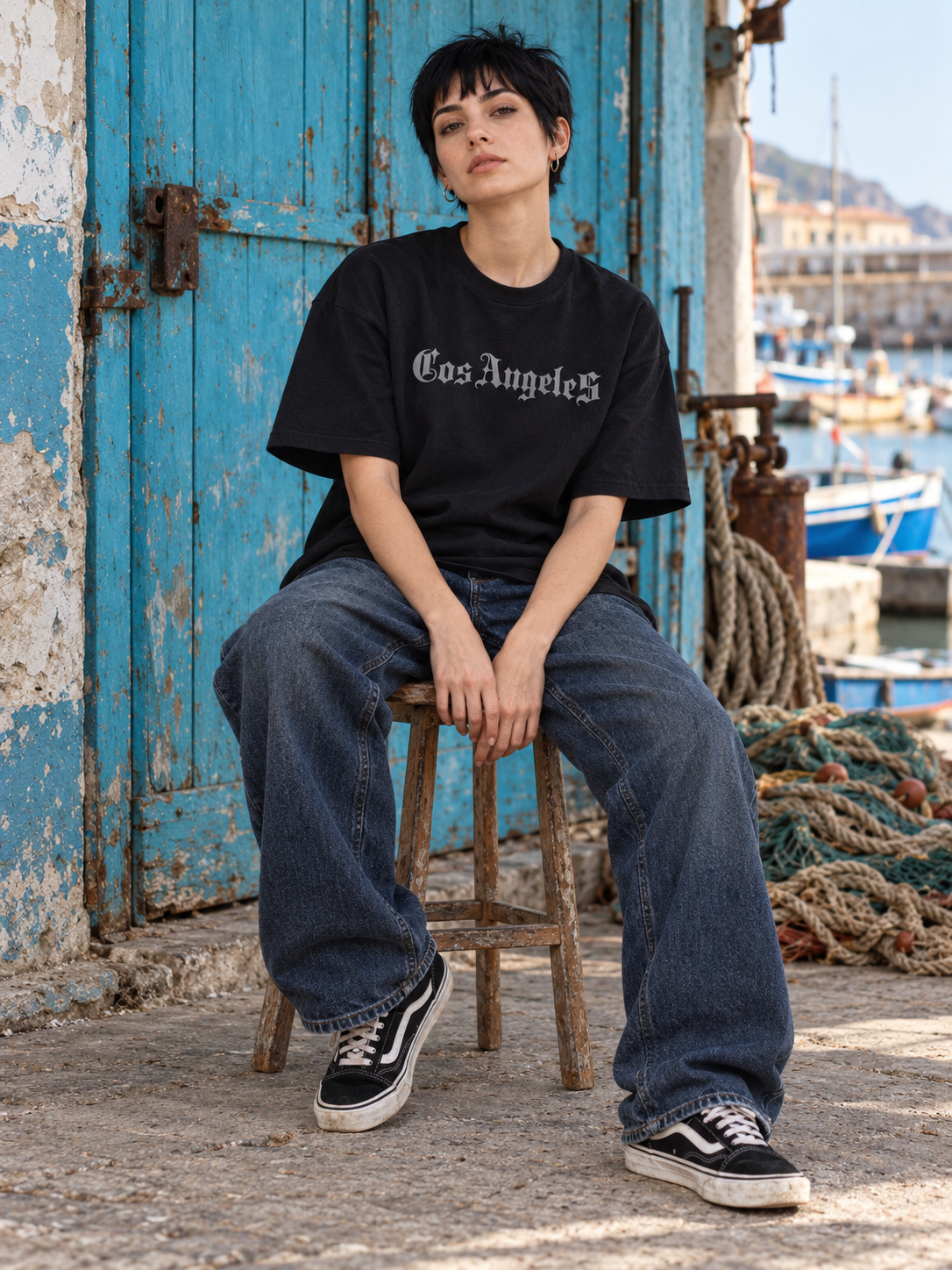 CosAngeles T-shirt Oversize nero
