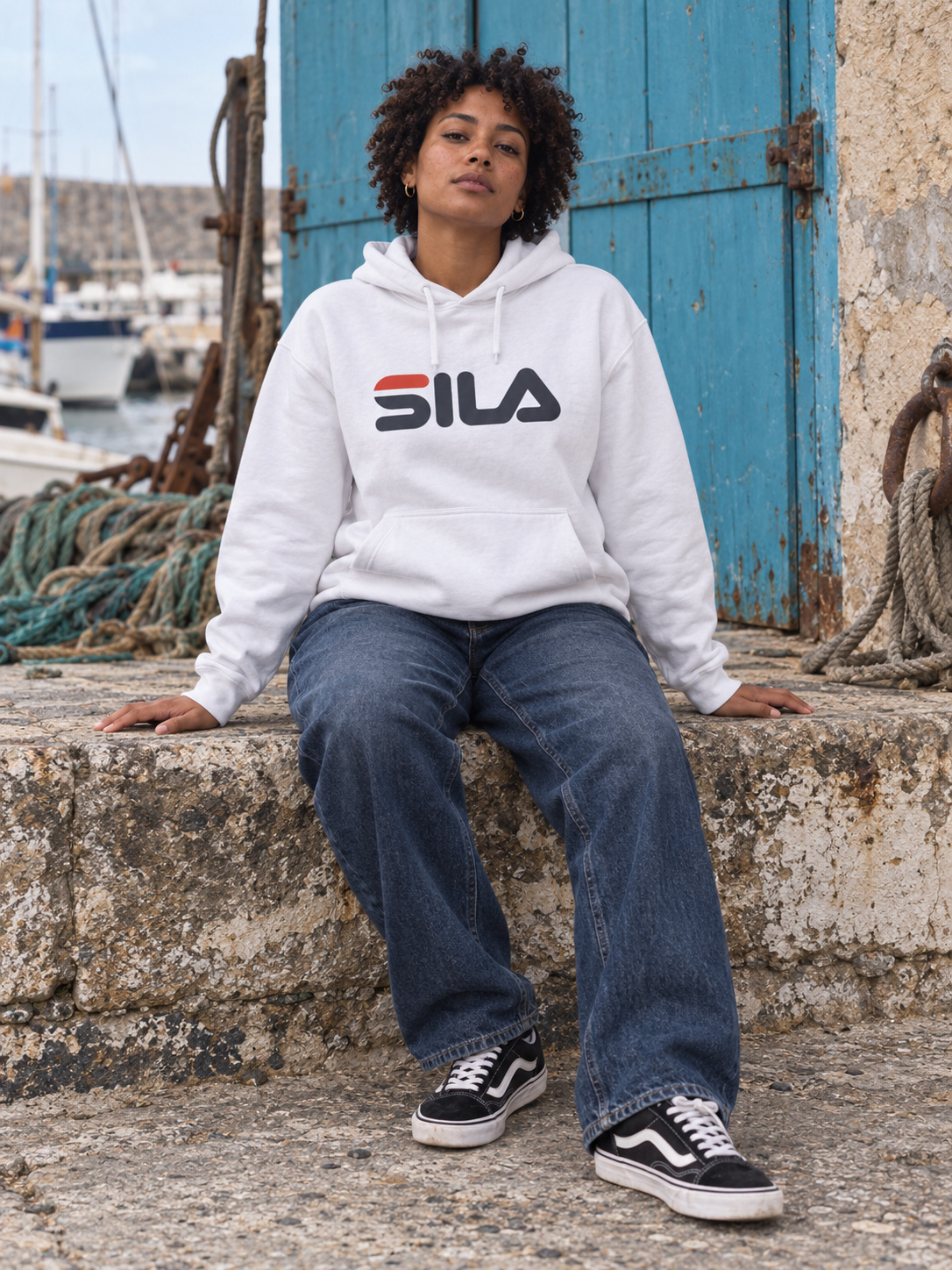 SILA / bianco Felpa Regular bianco