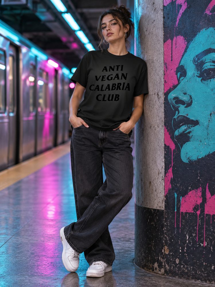 Anti Vegan Calabria Club T-shirt Regular nero
