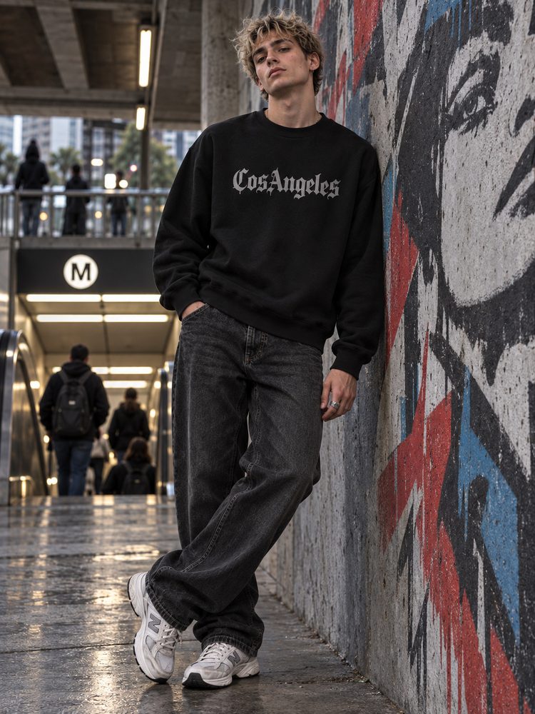 CosAngeles Felpa Oversize nero
